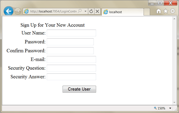 ASPNET - רישום משתמש חדש ASPNET - רישום משתמש חדש