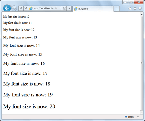 loop - for example loop - for example