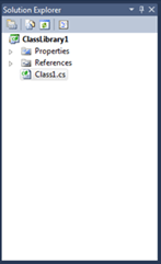 Visual Studio Express - נווט הפתרון