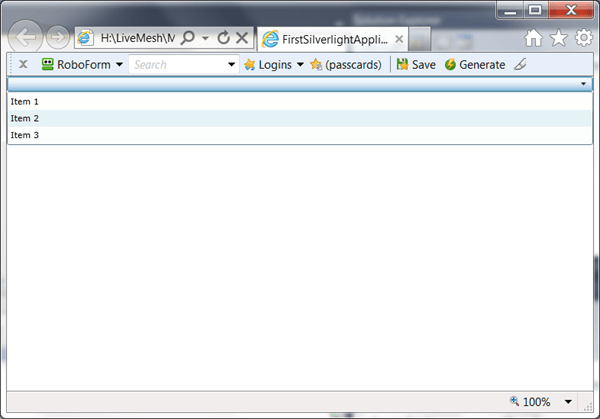 מדריך Silverlight – פקדים בסיסיים: ComboBox מדריך Silverlight – פקדים בסיסיים: ComboBox