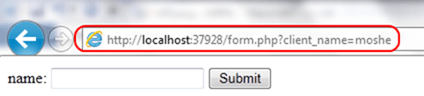 page with GET url page with GET url