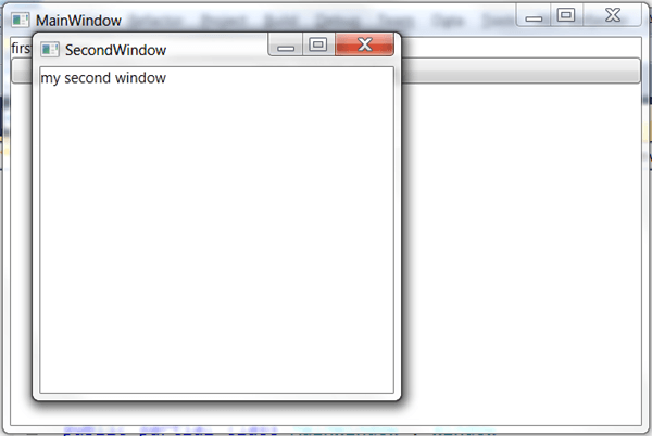 מדריך WPF – הוספת חלונות חדשים מדריך WPF – הוספת חלונות חדשים