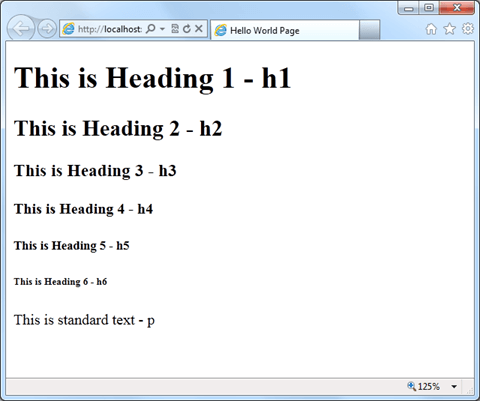 HTML כותרות HTML כותרות