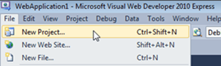 Visual Studio Express - הוספת פרוייקט חדש לפתרון קיים