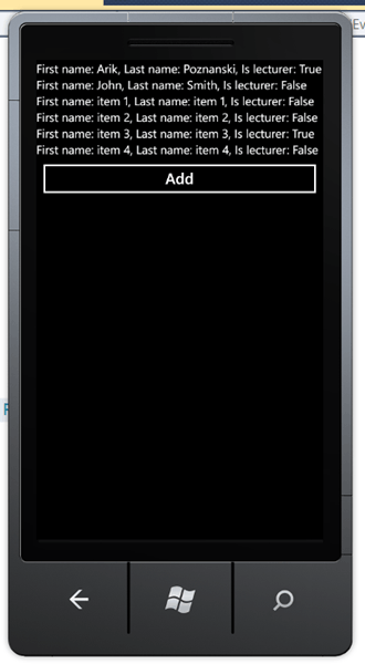 מדריך Windows Phone – שימוש ב Data Binding: חיבור ל Collection מדריך Windows Phone – שימוש ב Data Binding: חיבור ל Collection