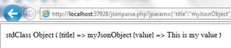 print JSON object