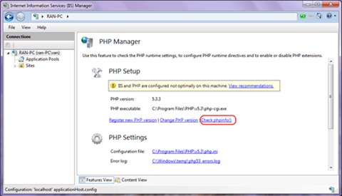 PHP Setup PHP Setup