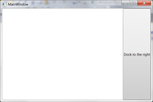 מדריך WPF – סידור פקדים: DockPanel
