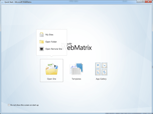 וורדפרס WebMatrix וובמטריקס